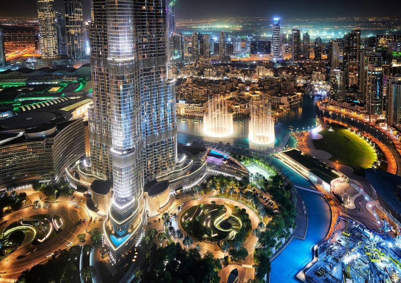 First Class 3Br With Full Burj Khalifa And Fountain View Dubai Exteriör bild