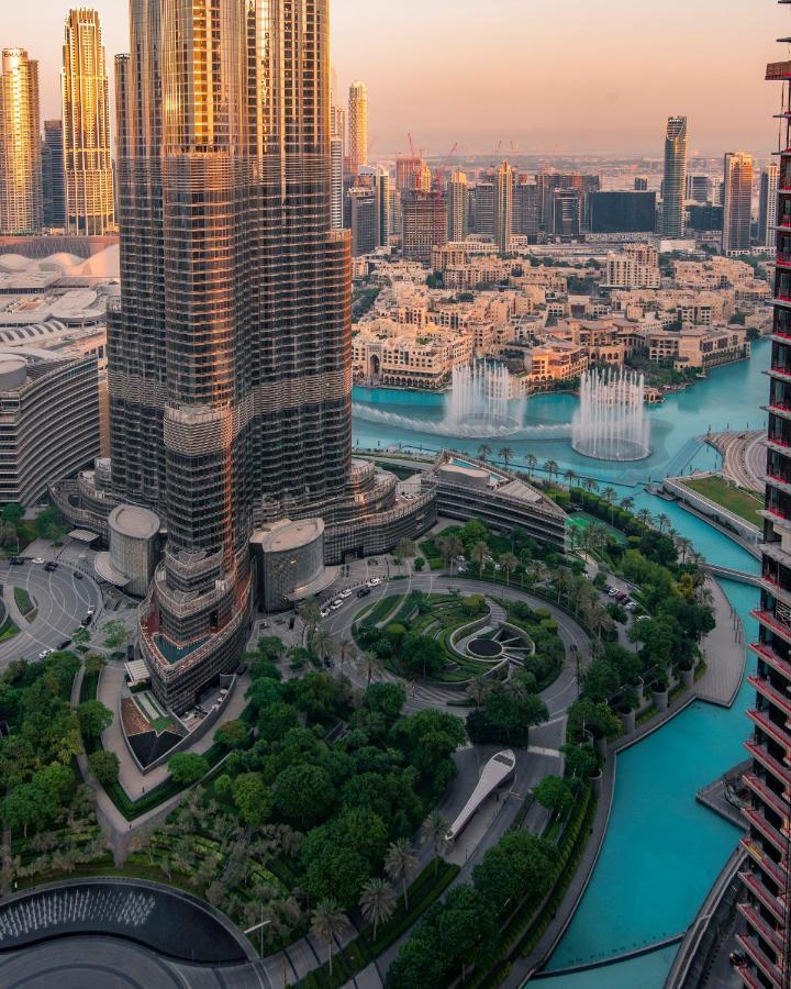 First Class 3Br With Full Burj Khalifa And Fountain View Dubai Exteriör bild