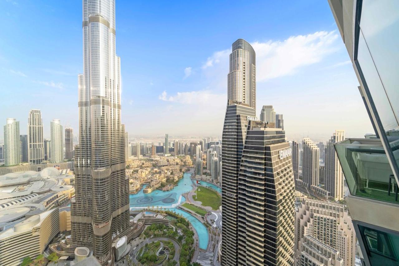 First Class 3Br With Full Burj Khalifa And Fountain View Dubai Exteriör bild