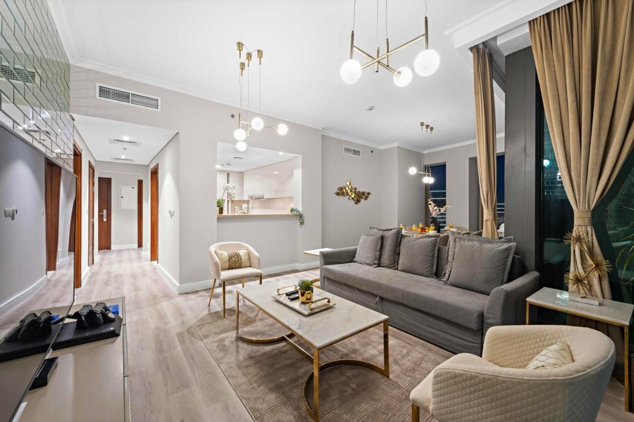 First Class 3Br With Full Burj Khalifa And Fountain View Dubai Exteriör bild