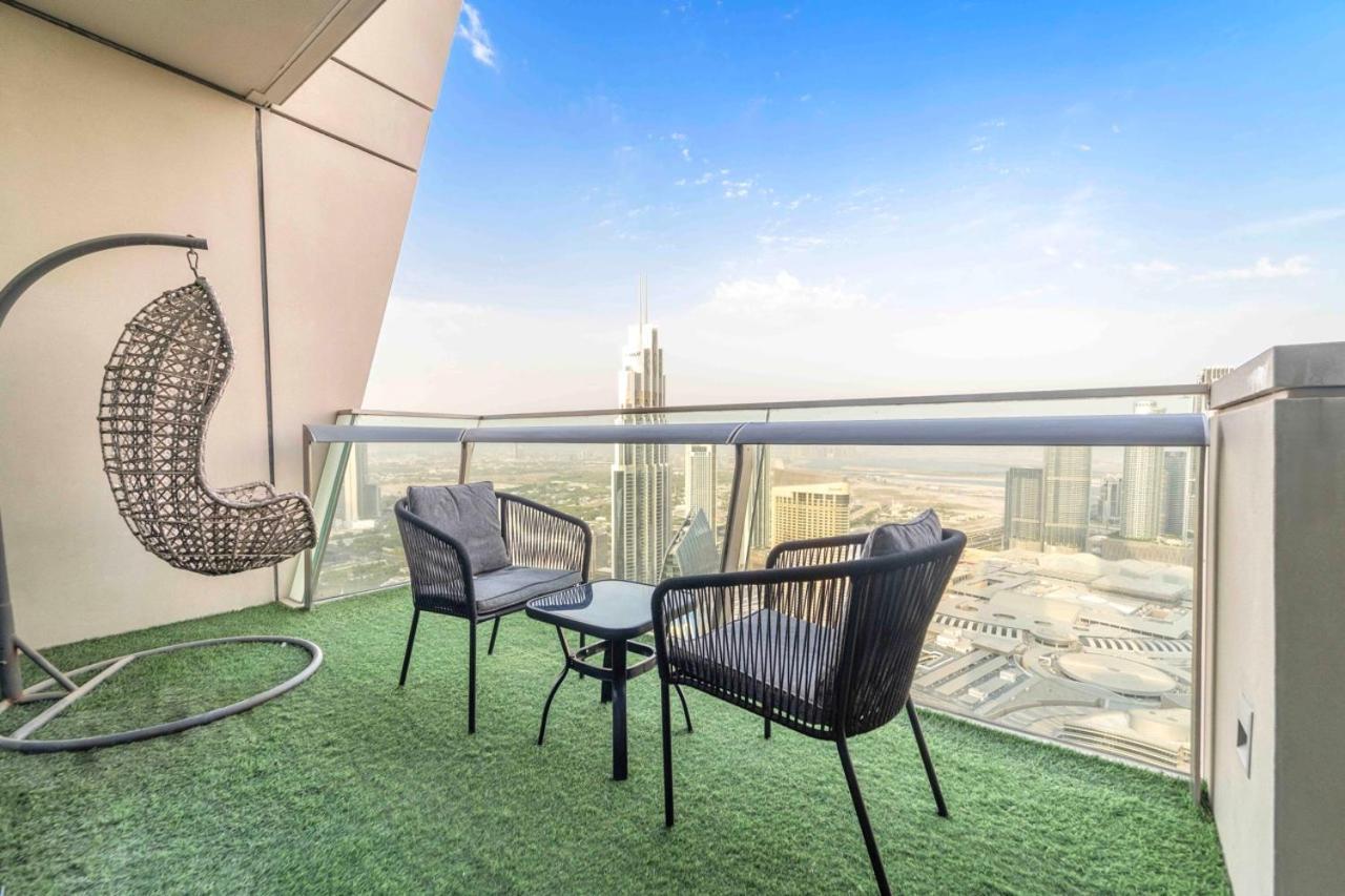 First Class 3Br With Full Burj Khalifa And Fountain View Dubai Exteriör bild