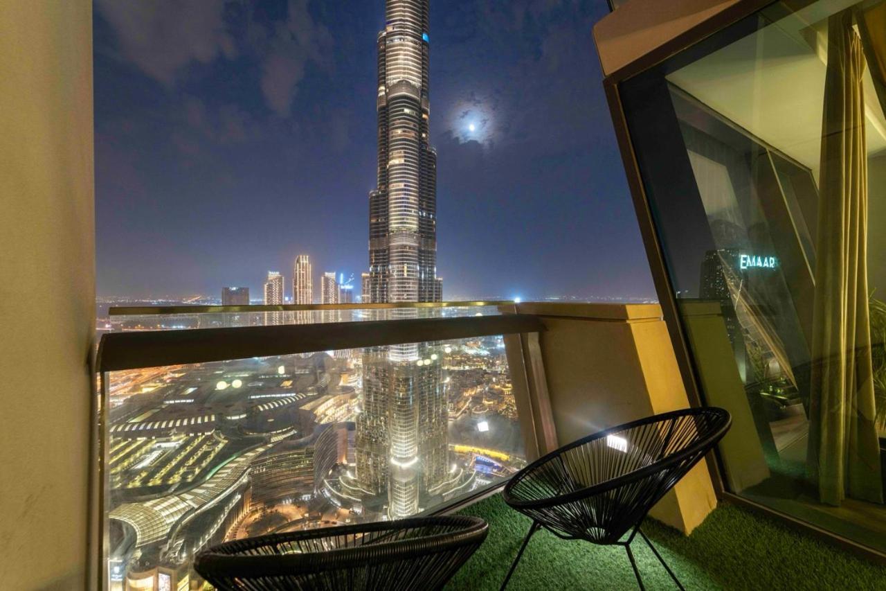 First Class 3Br With Full Burj Khalifa And Fountain View Dubai Exteriör bild