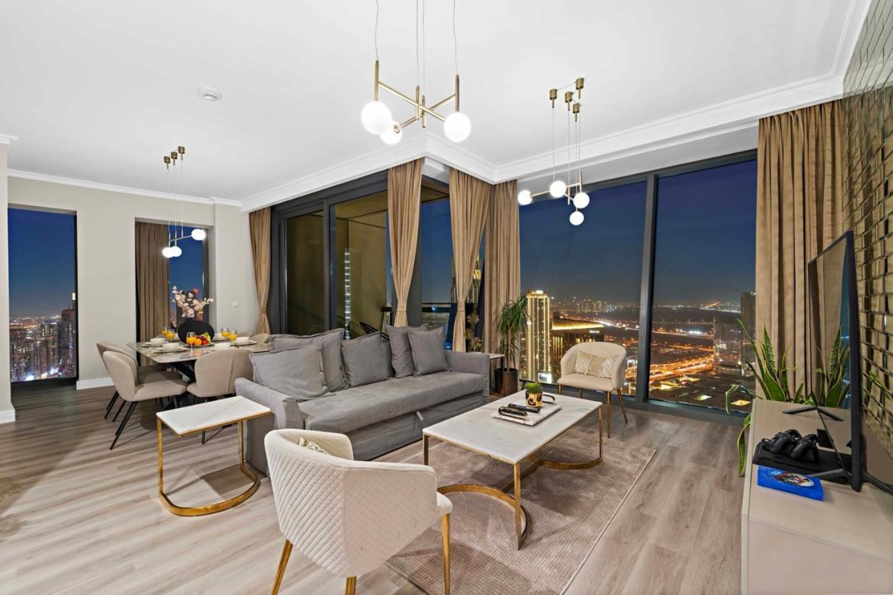 First Class 3Br With Full Burj Khalifa And Fountain View Dubai Exteriör bild